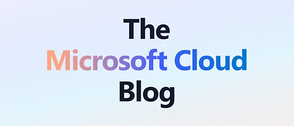 Microsoft Cloud blogu.