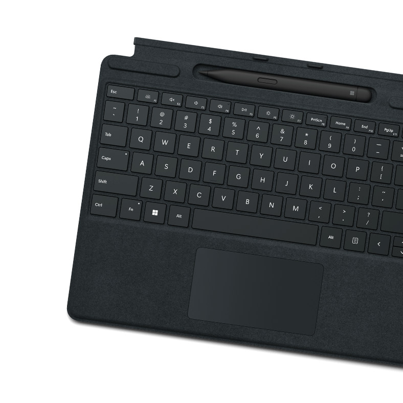 صورة من الأعلى للوحة مفاتيح Surface Go Type Cover.