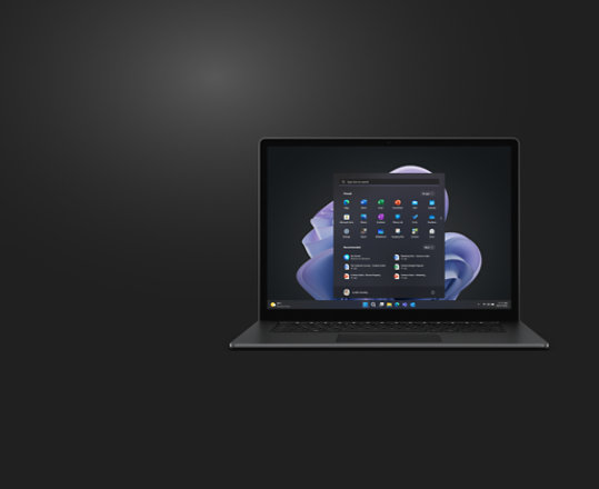 Surface Laptop 5 for Business in Black.