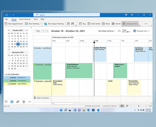 Lịch Microsoft Outlook