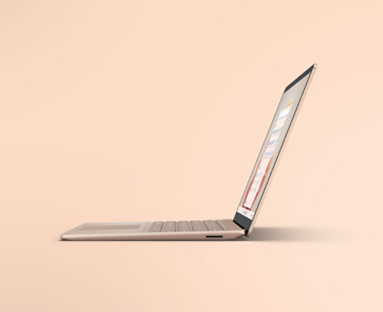 Un Surface Laptop 5 en Sable.