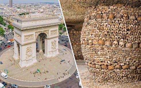combo (save 10%): arc de triomphe with rooftop access + paris catacombs entrance tickets with audio guide-1
