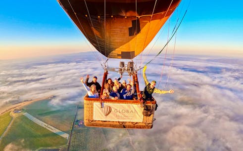 sunrise hot air balloon flight over the yarra valley-1