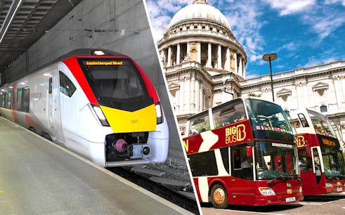 combo (save 13%): stansted express one-way transfers + big bus 24/48-hour hop-on hop-off tour of london-1