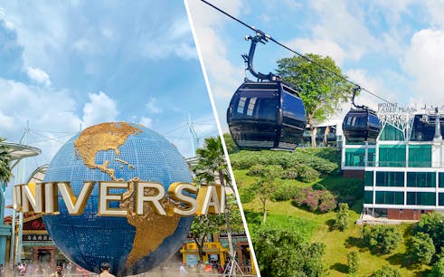 combo (save 11%): singapore cable car round-trip sky pass + universal studios skip-the-line tickets-1