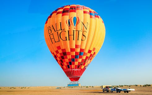 hot air balloon flight with hotel transfers, breakfast, camel ride & quad biking-1