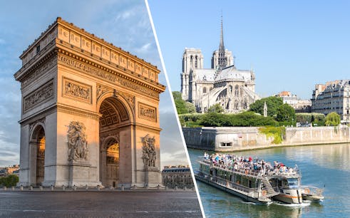 combo (save 10%): arc de triomphe rooftop + seine river cruise tickets-1