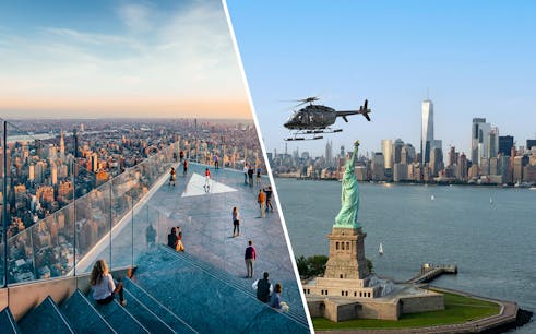 combo (save 6%): 15-min standard nyc helicopter tour + edge general admission tickets-1