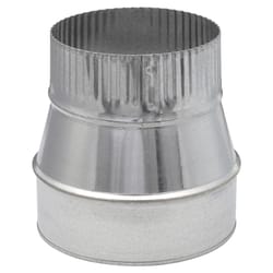 Imperial 6 in. D X 5 in. D Galvanized Steel Furnace Pipe Reducer