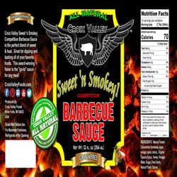Croix Valley Foods Sweet 'n Smokey BBQ Sauce 12 oz