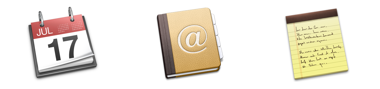 These applications have changed, but their icons still reflect their pre-Mavericks interfaces.