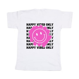 Shirtje - Happy vibes only - SMILEY