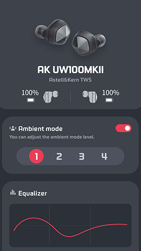 Astell & Kern AK UW100 MKII App