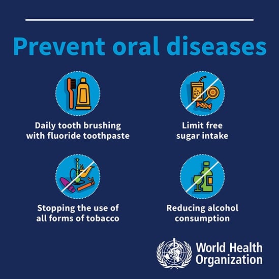 infographic prevent oral diseases