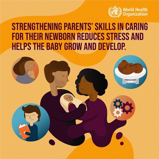 Strengthening parents' skills in caring for their newborn