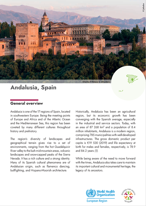 Regions for Health Network: Region profiles 2022 - Andalusia, Spain