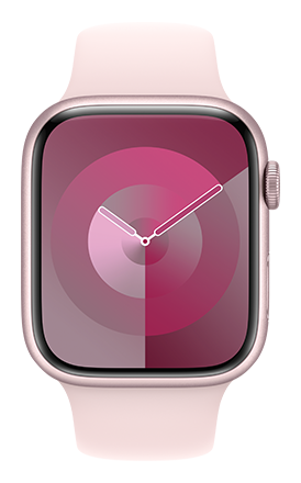 Apple Watch Series 9 45mm - Pink Aluminum Light Pink Sport Band S/M v2