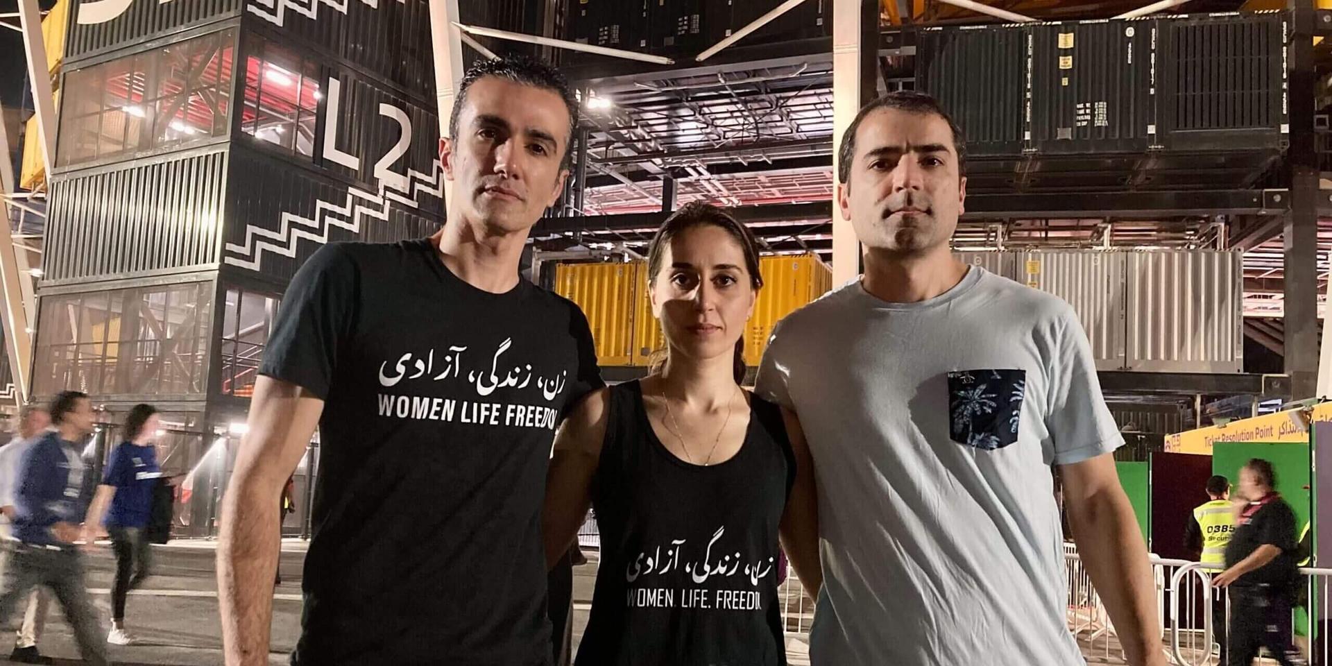 'I don’t feel safe': Detained at the World Cup for wearing a 'Women Life Freedom' T-shirt