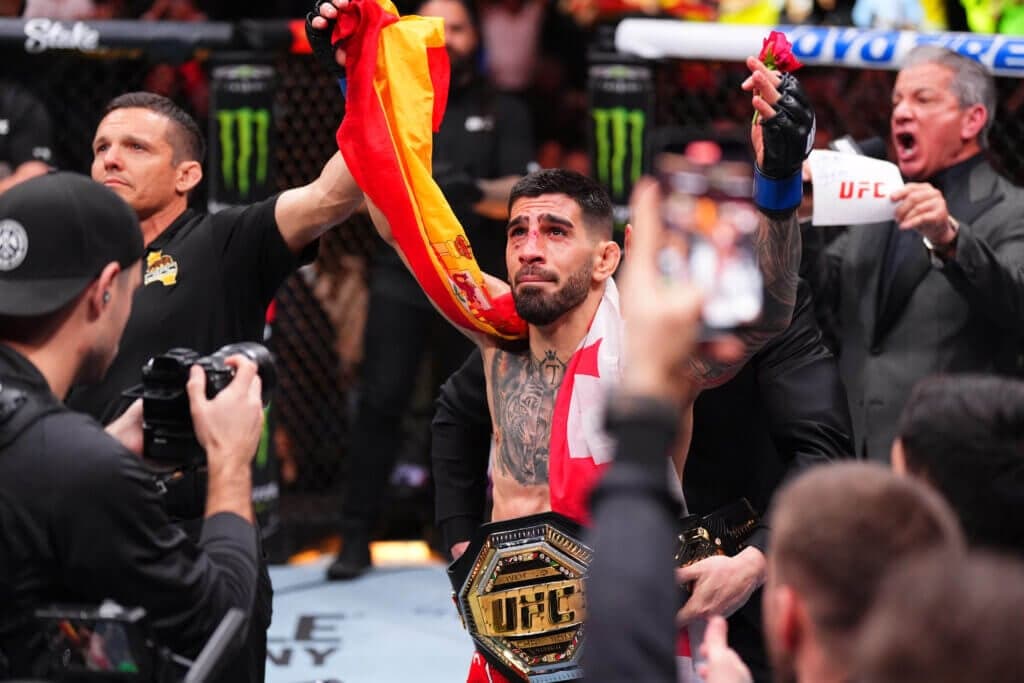 UFC featherweight champion Ilia Topuria says title fight at Santiago Bernabéu Stadium 'very, very, very possible'
