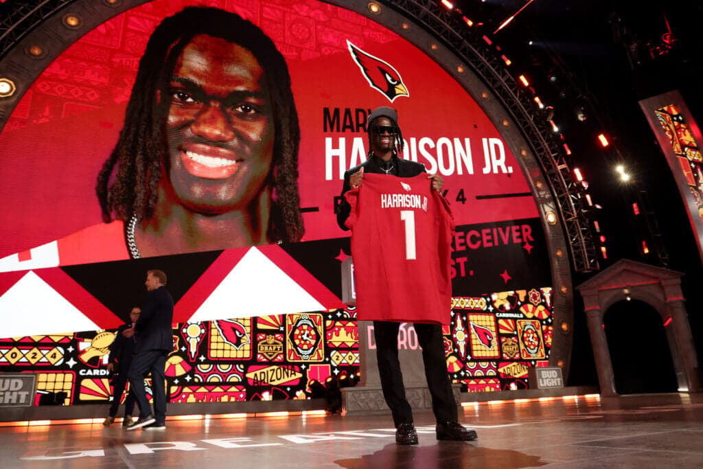 Cardinals listen to offers but take Marvin Harrison Jr., sticking with perhaps the draft's best prospect
