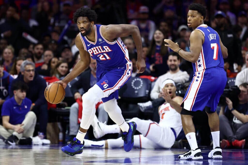 Joel Embiid’s ‘dirty’ flagrant foul on Mitchell Robinson is turning point of Game 3