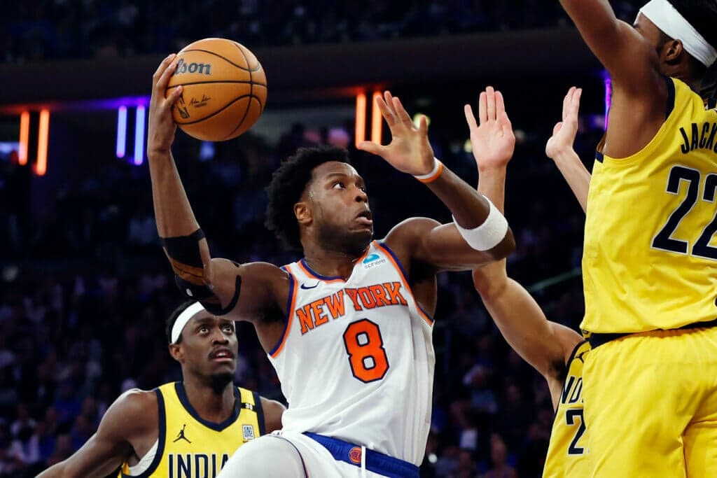OG Anunoby out for Game 3 vs. Pacers with hamstring strain; Knicks are 26-5 when he plays