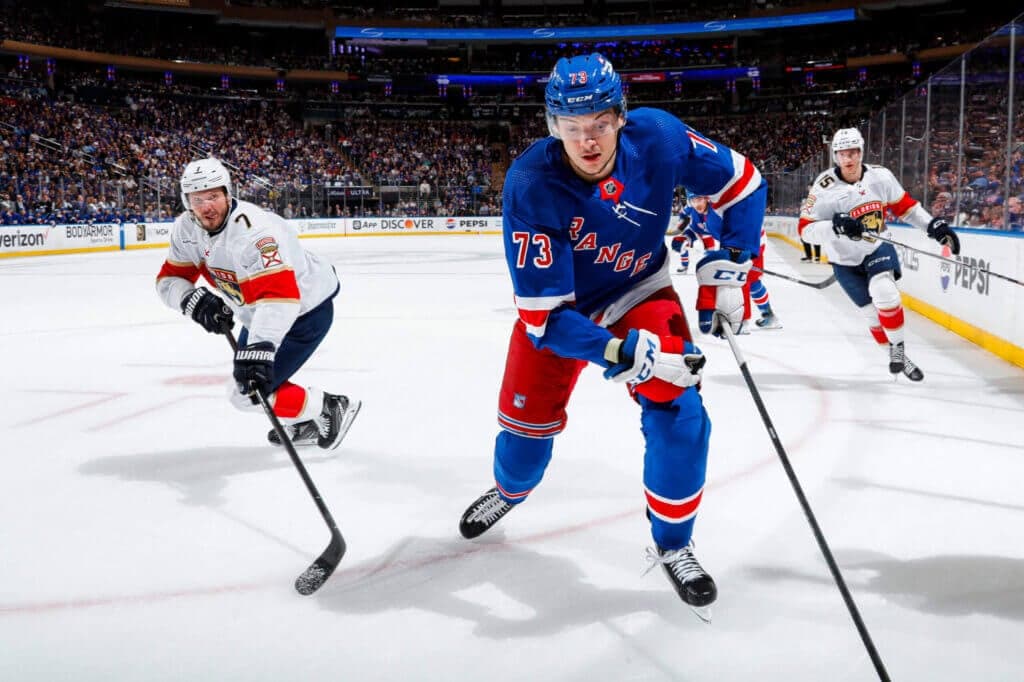 With Rangers fans rallying in support, Matt Rempe makes instant impact