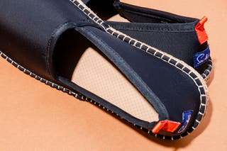 Close view of the material on the The Sea Star Beachwear Beachcomber Espadrille.