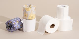 Six rolls of toilet paper, just some of the samples we tested to find the best sustainable and traditional toilet papers.