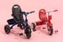 A side by side of the INFANS Kids Tricycle and the Radio Flyer 4-in-1 Stroll ’N Trike.