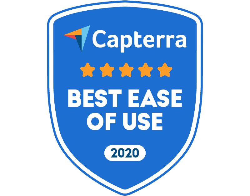 Capterra Best Ease Of Use Award Badge