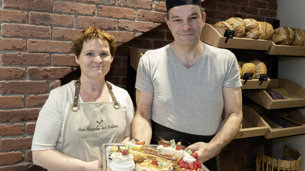 Lionel et Martina Durbiano, les propriétaires de la boulangerie Aux Saveurs des Saisons.