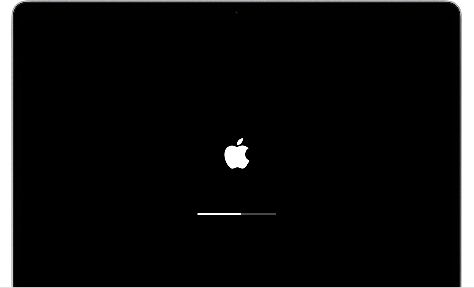 „Apple“ logotipas su eigos juosta