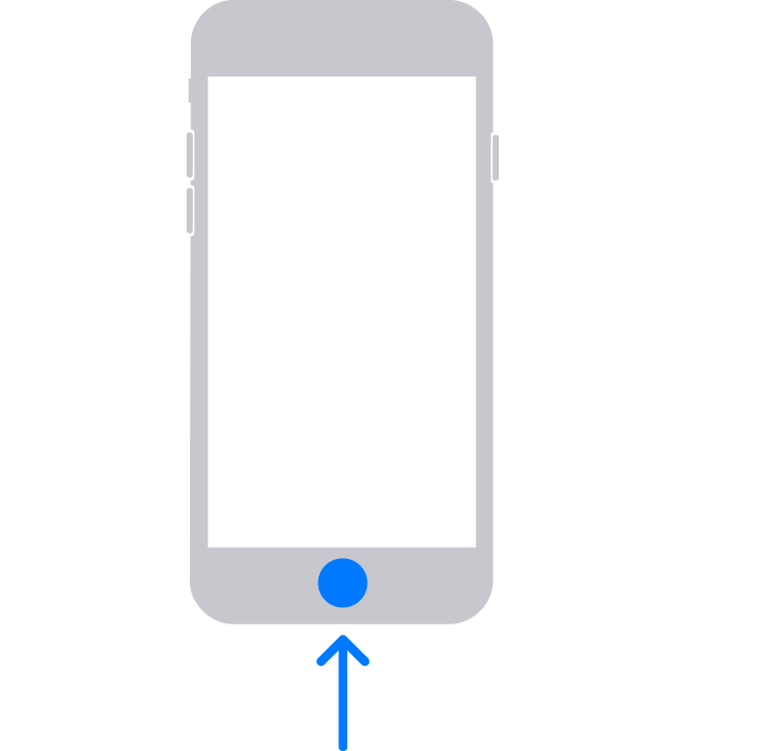Кнопка «Початок» на старішій моделі iPhone