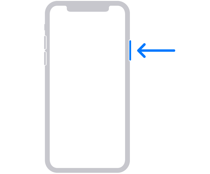 Boční tlačítko na novějším iPhonu