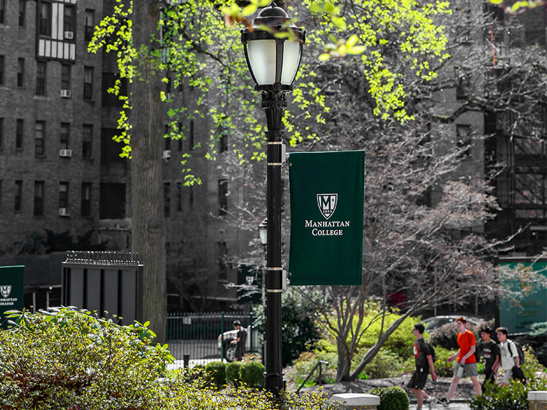 Photo of Manhattan College Campus in the spring