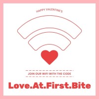 Modern Duotone Happy Valentine's Sign Template