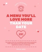 Modern Duotone Happy Valentine's Vertical Instagram Post Template