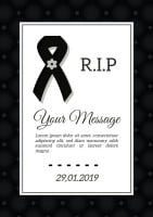 Simple RIP 2019 Funeral Invitation Template