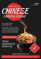 Professional Chinese Food Poster Template