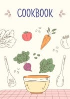 Hand-drawn Pastel Cookbook Recipe Template