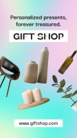 Modern Holographic Gift Shop Instagram Story Template
