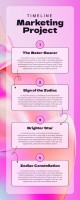Cool 3D Marketing Project Timeline Template
