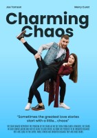 Flat Simple Charming Chaos Romantic Comedy Movie Poster Template