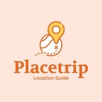Linear Modern Placetrip Location Guide Logo Template