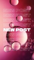 Modern Bubbles New Post Instagram Story Template