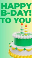 3D Modern Happy Birthday to You! Instagram Story Template