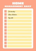 Duotone Home Management Daily Checklist Template