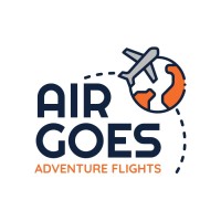 Linear Doodle Air Goes Adventure Flights Logo Template