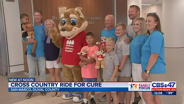 2 Jacksonville cyclists take on 5,000-mile bike ride to help find cure for childhood cancer